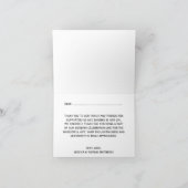 Carte De Remerciements Tourbillons Blancs Sur Tableau Mariage Remerciemen (Intérieur)