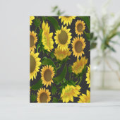 Carte De Remerciements Tournesol (Debout devant)