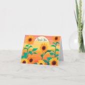 Carte De Remerciements Tournesol (Devant)