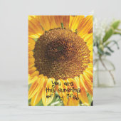 Carte De Remerciements Tournesol | Vous êtes le soleil (Debout devant)