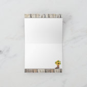 Carte De Remerciements Tournesols sur roue de chariot Remerciements pour  (Intérieur)