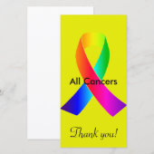 Carte De Remerciements Tous les cancers (Devant / Derrière)
