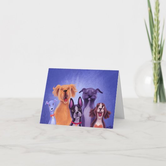 Carte De Remerciements Tous Les Chiens (Devant)