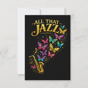Carte De Remerciements Tout ce jazz