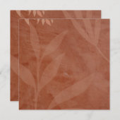 Carte De Remerciements Tout-en-1 Mariage de superposition en terre cuite (Devant / Derrière)