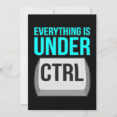 Carte De Remerciements Tout est sous contrôle informatique (Devant)