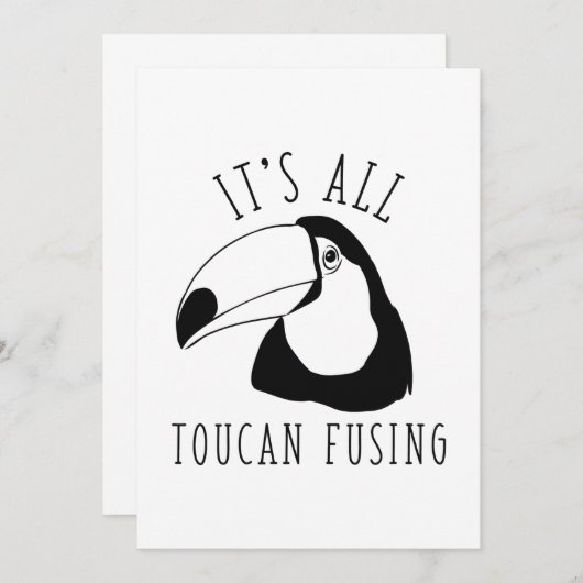 Carte De Remerciements Tout est Toucan Fusing (Devant / Derrière)