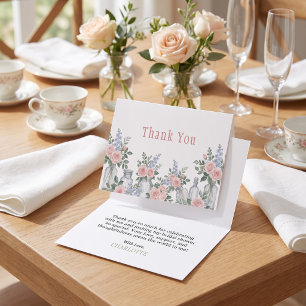 Carte De Remerciements Tout frais du marché Mariage Pot Mason