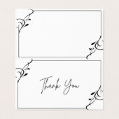 Carte de remerciements tout simplement sucré, plia (Outside Unfolded)