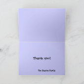 Carte De Remerciements Tracteurs embrassés sous les cœurs (Intérieur)