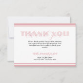 Carte De Remerciements Traditional Bottle Rose Pink Memorial Thank (Devant)