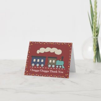 Carte De Remerciements Train Thank You Card