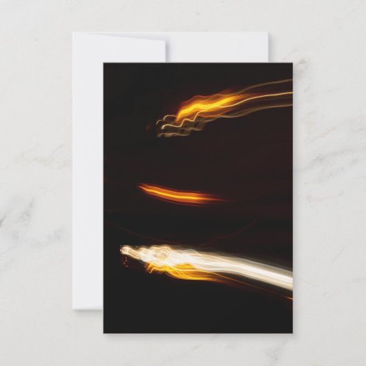 Carte De Remerciements Traînées de lumière de mouvement abstrait Longue e (Devant)