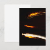 Carte De Remerciements Traînées de lumière de mouvement abstrait Longue e (Devant / Derrière)
