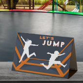 Carte De Remerciements Trampoline Park Jump Orange Birthday Party
