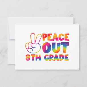 Carte De Remerciements Tranquillité 8e année Teinture Jour Dernier 8e ann