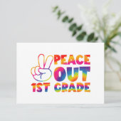 Carte De Remerciements Tranquillité de première année Teinture de Dernièr (Debout devant)