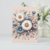 Carte De Remerciements Transformez votre espace avec une élégante flore d (Debout devant)