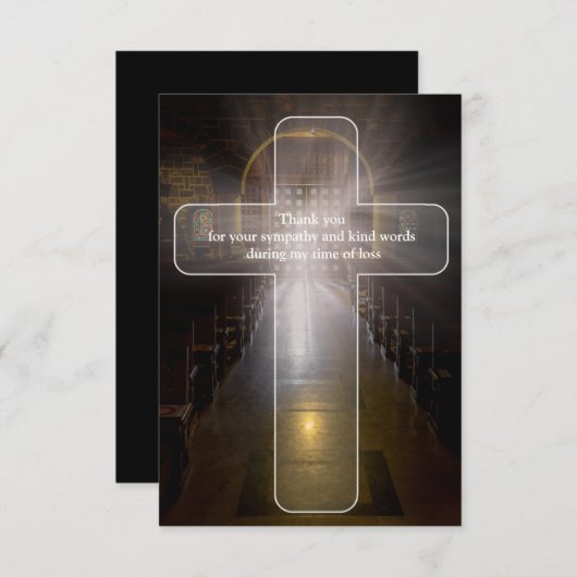 Carte De Remerciements  Transparent (Devant / Derrière)