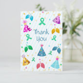 Carte De Remerciements Transplantation pulmonaire (Debout devant)