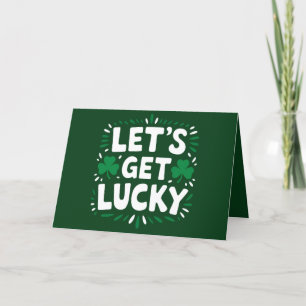 Carte De Remerciements Trèfle Chanceux Drôle de Fête de la Saint-Patrick