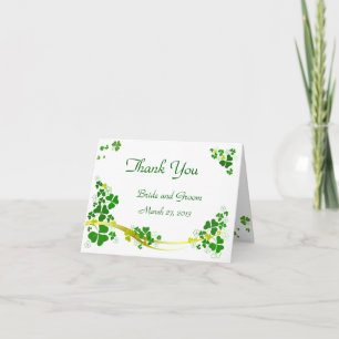 Carte De Remerciements Trèfle heureux