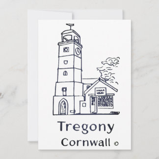 Carte De Remerciements Tregony clocktower card