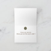 Carte De Remerciements Triade de réseautage de loup celtique (Intérieur)