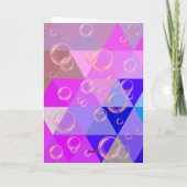 Carte De Remerciements Triangle Violet Géométrique Perle Joyeux Anniversa (Dos)