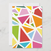 Carte De Remerciements Triangles colorés motif 4 (Dos)