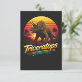 Carte De Remerciements Triceratops (Debout devant)