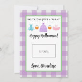 Carte De Remerciements Trick enseignant ou traitement Halloween Titulaire (Devant)