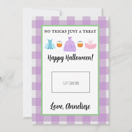 Carte De Remerciements Trick enseignant ou traitement Halloween Titulaire (Devant)