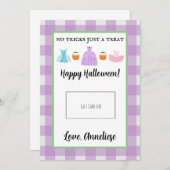 Carte De Remerciements Trick enseignant ou traitement Halloween Titulaire (Devant / Derrière)