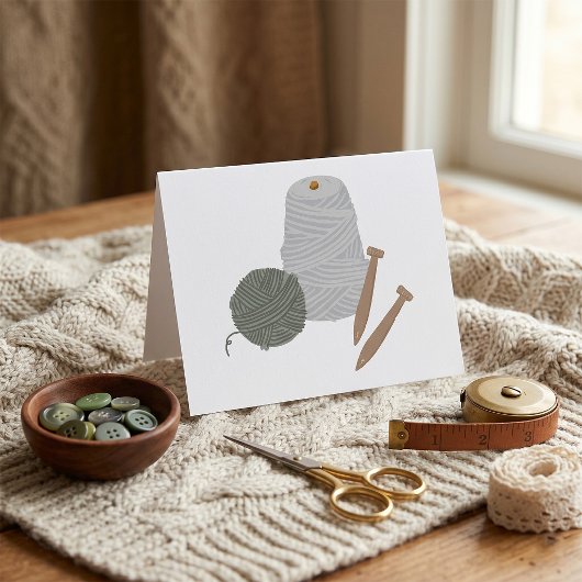 Carte De Remerciements Tricot