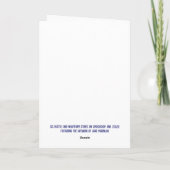 Carte De Remerciements Tricot Snowman (Dos)