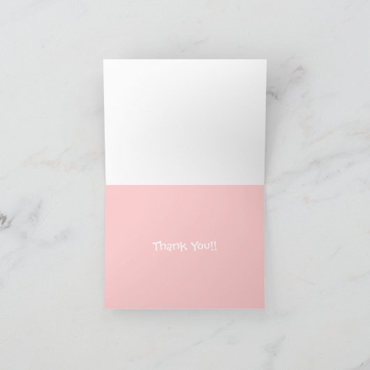 Carte De Remerciements Trio Cupcake (Intérieur)