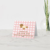 Carte De Remerciements Trio Cupcake (Dos)