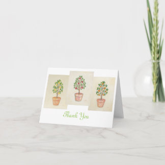 carte de remerciements trio de fruits