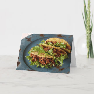 Carte De Remerciements Trio de taco délicieux