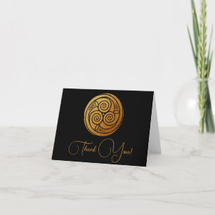 Carte De Remerciements Triple Celtic Knot Swirl Mandala Personnalisé