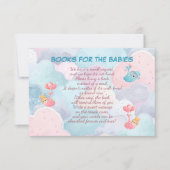 Carte De Remerciements Triplets Books for the Babies (Devant)