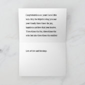 Carte De Remerciements Triplets Félicitations Card, 3 garçons triplés, (Intérieur)