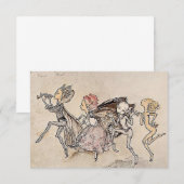Carte De Remerciements "Tripping on Their Toes" par Arthur Rackham (Devant / Derrière)