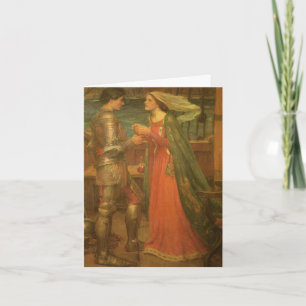 Carte De Remerciements Tristan et Isolde par JW Waterhouse Mariage