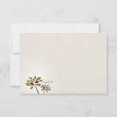 Carte de remerciements triste de sympathie (Dos)