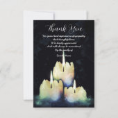 Carte De Remerciements Trois bougies (Devant)