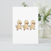 Carte De Remerciements Trois colliers marchant dans une rangée - mignon (Debout devant)