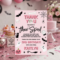 Trois Esprits ! Fête d'anniversaire Halloween 3 an