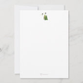 Carte De Remerciements Trois petits cochons et grand méchant loup (Dos)